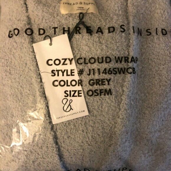 Thread & Supply Sweater Cardigan soft fuzzy women’s one size fits all NEW - Picture 5 of 14